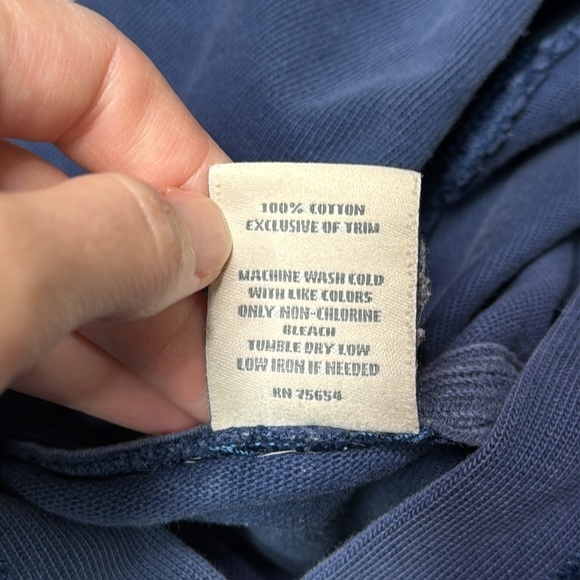 Abercrombie & Fitch Navy Hoodie Sweatshirt Large - Picture 8 of 8